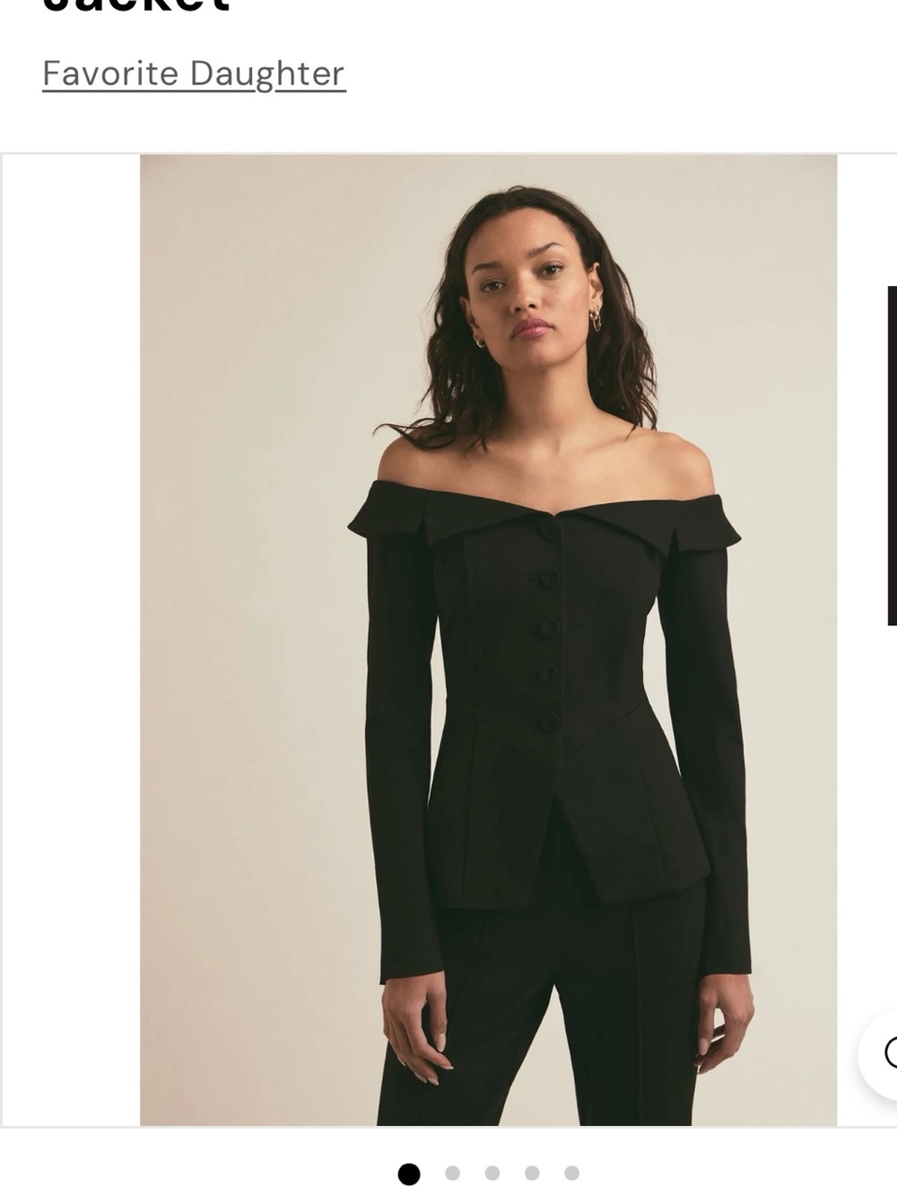 Favorite Daughter The Irina Off-The-Shoulder Jacket